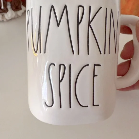 Rae Dunn Pumpkin Spice Mug - Cream and Orange - Picture 4 of 5